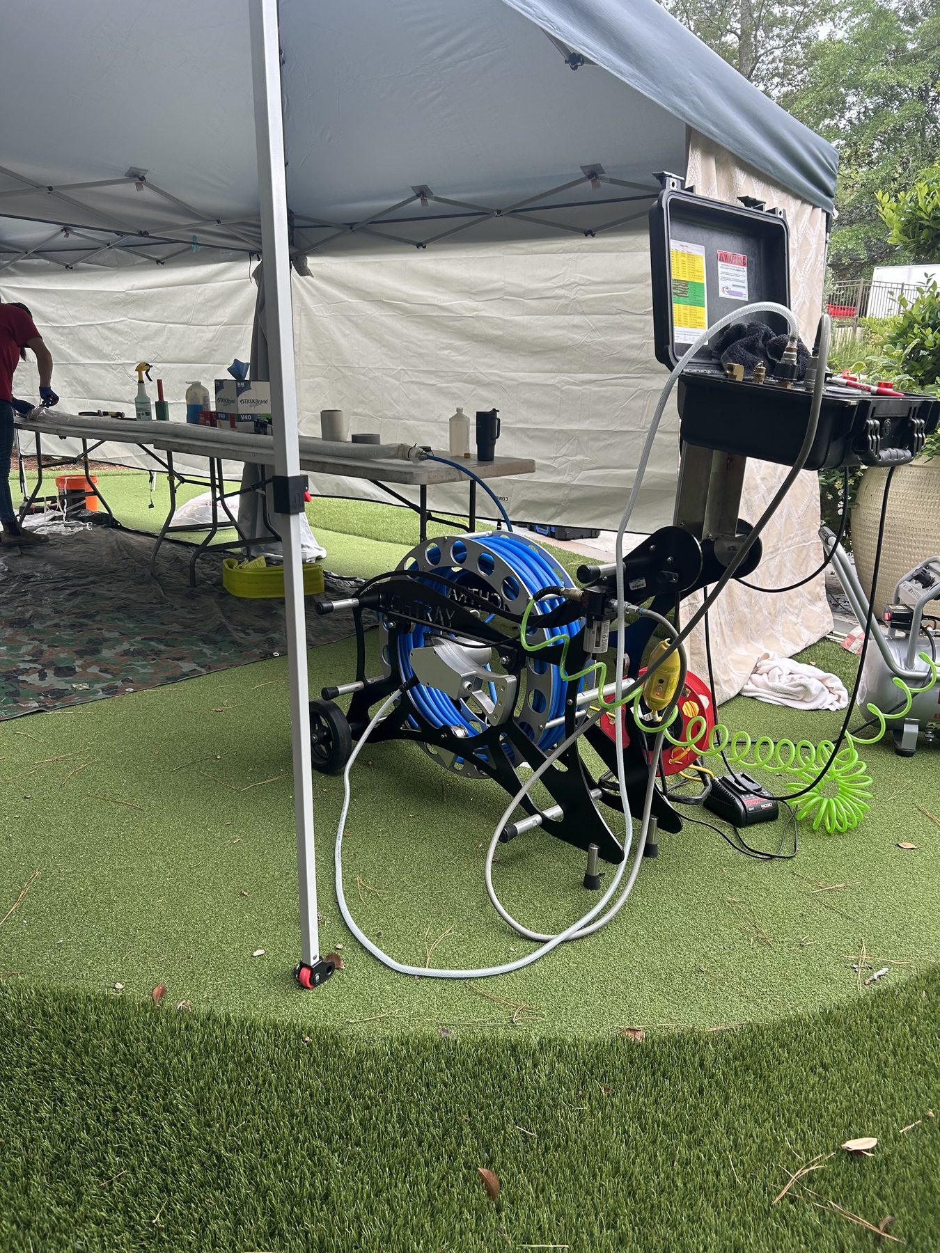 Trenchless pipe lining work in Elgin, South Carolina
