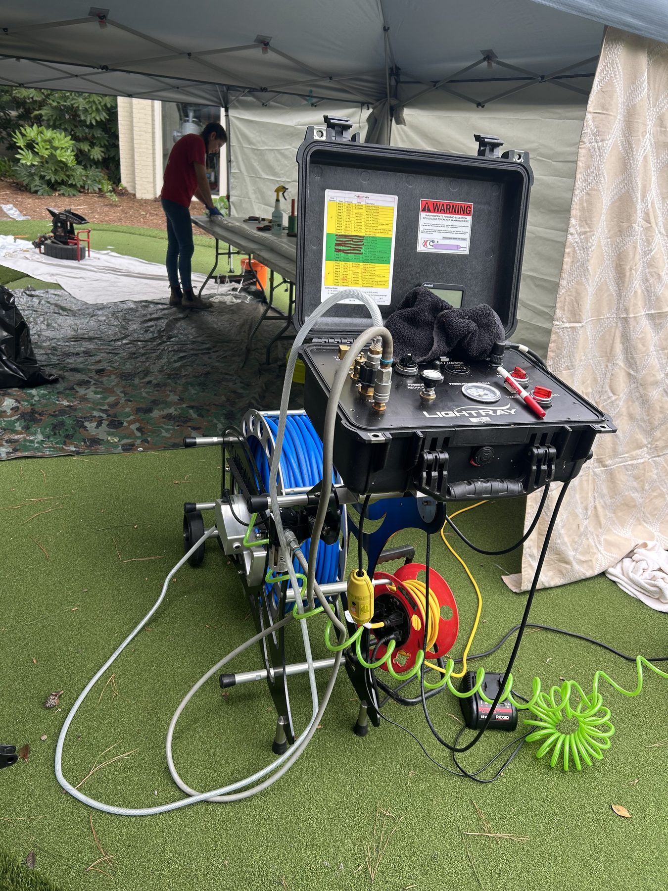 Trenchless pipe lining project in Mount Pleasant, South Carolina
